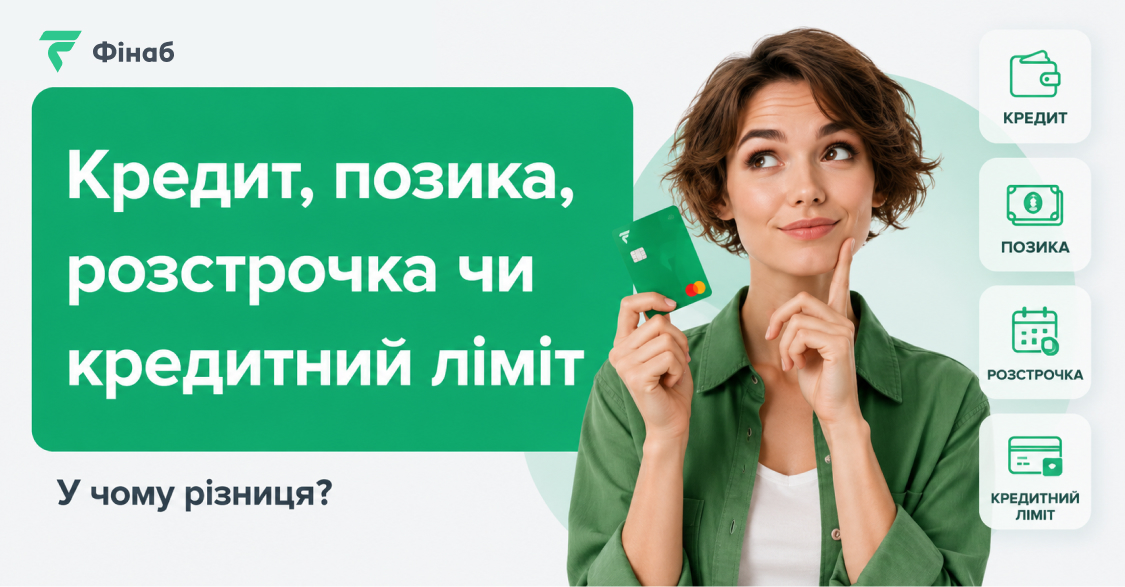 Порівняння кредиту, онлайн-позики МФО, розстрочки та кредитного ліміту